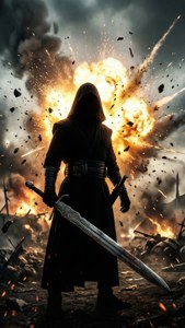 Darksaber Explosion Silhouette