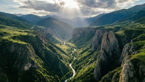 Dashbashi Canyon Aerial