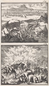 Datan en Abiram met hun gezinnen door de aarde verzwolgen / Vernietiging van de stam van Korach