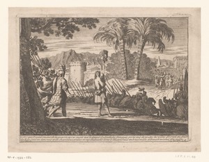 David met het hoofd van Goliath