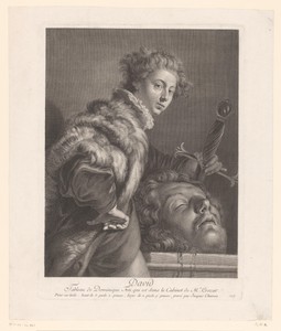 David met het hoofd van Goliath