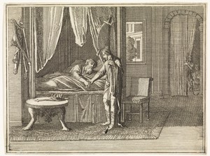 David, op zijn sterfbed, geeft zijn laatste vermaningen aan Salomo