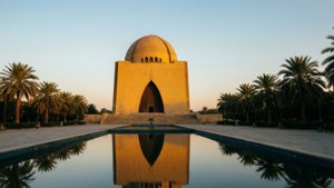 Dawn at Mazar-e-Quaid