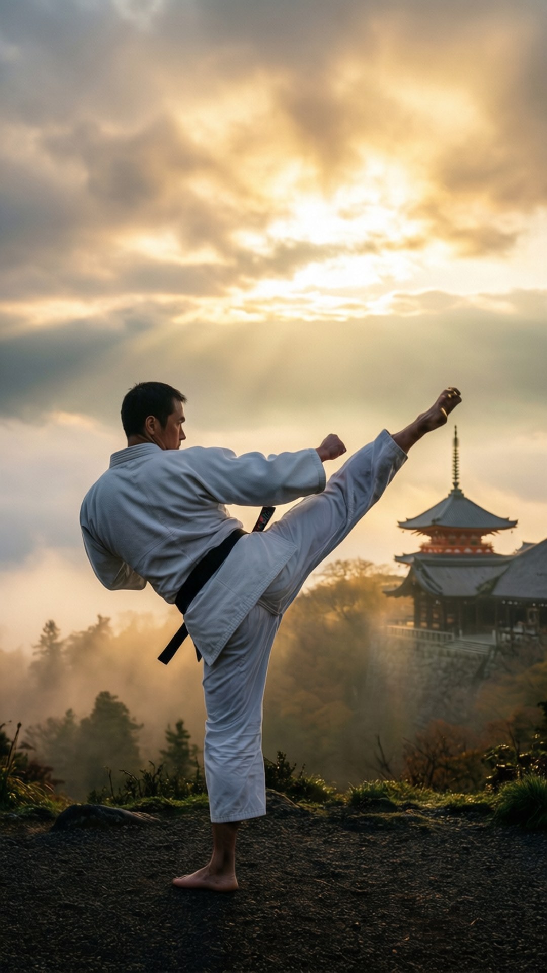 Dawn Crane Kick by Wallpapers.art Studio