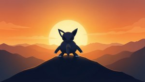 Dawn Mountain Silhouette