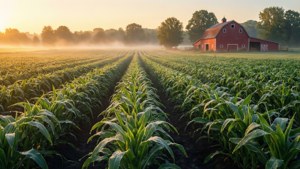 Dawn Over the Farm