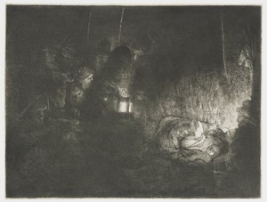 De aanbidding der herders: nachtstuk