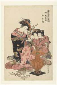 De courtisane Sayokinu uit het Yotsumeya