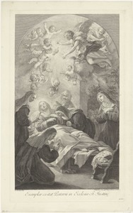 De dood van de heilige Scholastica