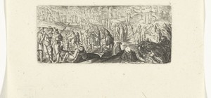De druk bevolkte Calvarieberg