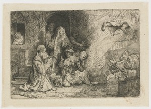 De engel verlaat de familie van Tobias