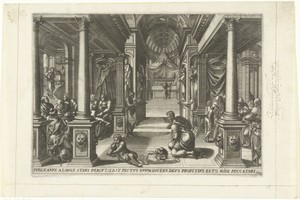 De farizeër en de tollenaar in de tempel