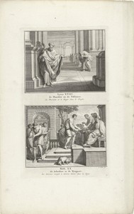 De Farizeër en tollenaar in de tempel en 
de arbeiders in de wijngaard