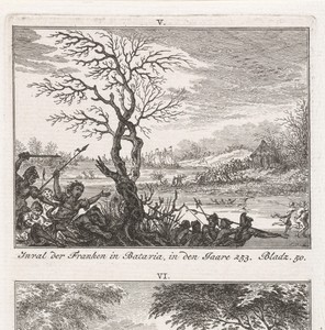 De Franken vallen het land van de Bataven binnen, 253, en onderwerping van de Saliërs aan Juliaan, 358