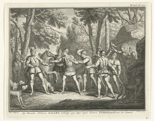 De Fries Galama verdedigt zich tegen graaf Floris II