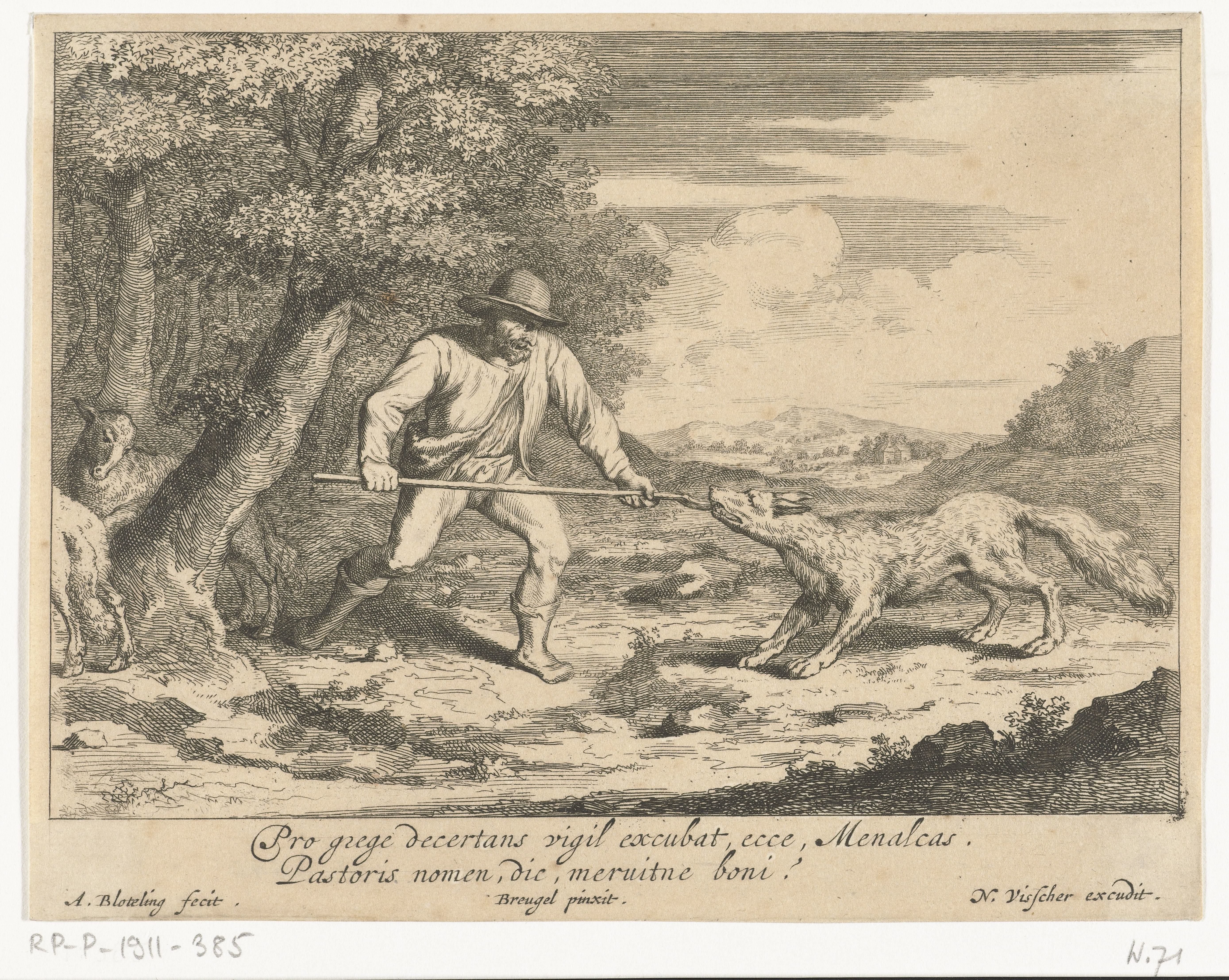 De goede herder by Abraham Bloteling