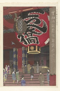 De grote lantaarn van de Kannon tempel in Asakusa