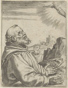 De heilige Franciscus ontvangt de stigmata