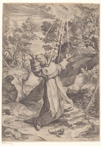 De heilige Franciscus ontvangt de stigmata
