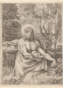 De heilige Hieronymus in de wildernis