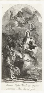 De heilige Joachim en Anna met God de Vader en Maria