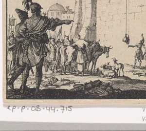 De in de tempel opgesloten Joodse priesters trachten zich voor het paasfeest van offerdieren te voorzien