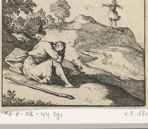 De knecht van Elia ziet een kleine regenwolk