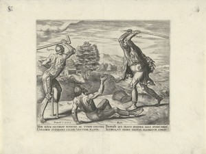 De luiaard wordt neergeslagen door Armoede en Gebrek