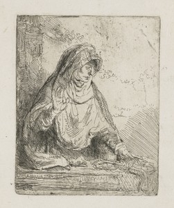 De maagd Maria met de passiewerktuigen
