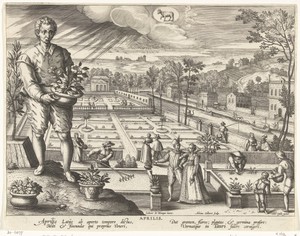 De maand april