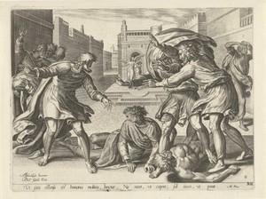 De mannen van Sodom met blindheid geslagen