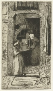 De mosterdverkoopster