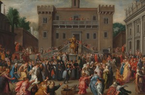 Art by Pieter Isaacsz.