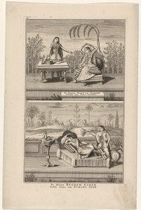 De prinsessen Noer El Tadjoe en Begquem Saheb