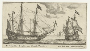 De schepen De Vergulde Dolfijn en De Kat