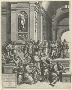 De School van Athene (linker deel)