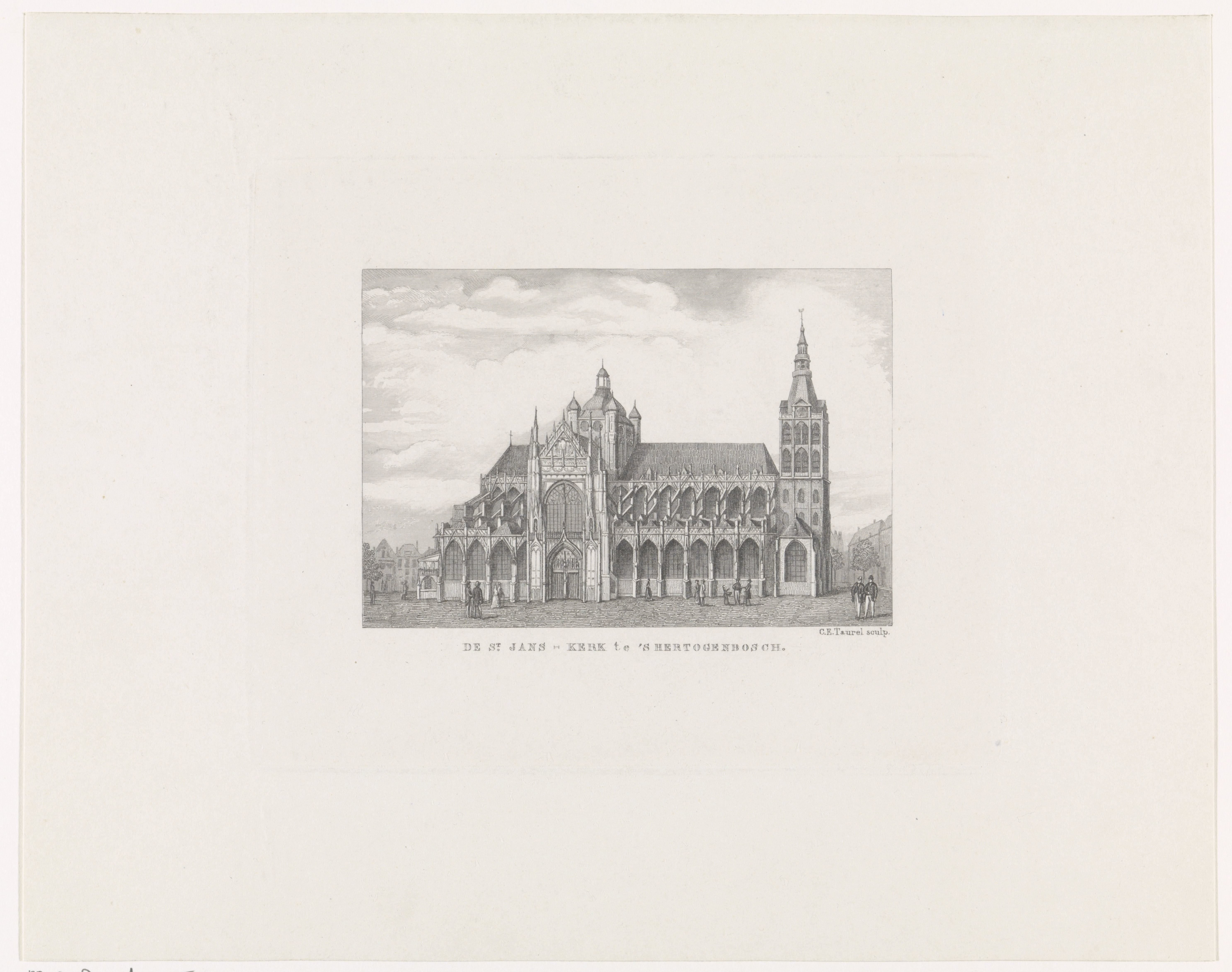 De St. Janskerk te 's Hertogenbosch by Edouard Taurel