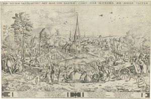 De strijd tussen carnaval en vasten
