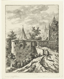 De toegangsweg van het kasteel Saive bij Luik