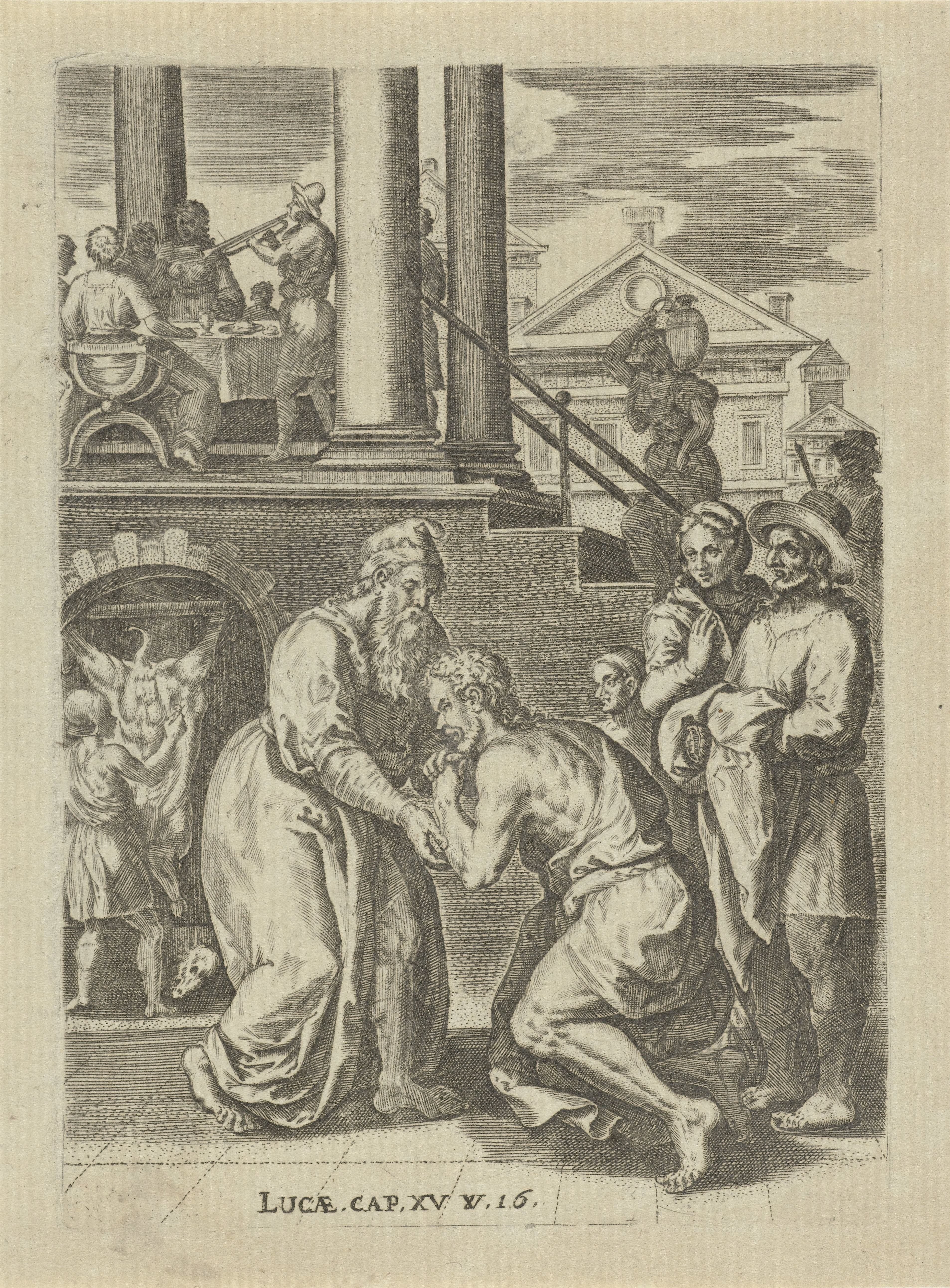 De Verloren Zoon komt thuis by Abraham de Bruyn