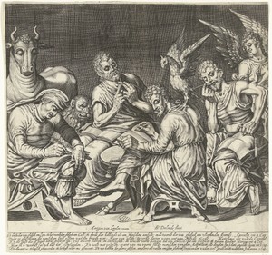 De vier evangelisten met hun symbolen