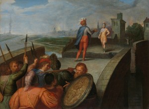 De vredesonderhandelingen tussen Julius Civilis en de Romeinse aanvoerder Cerialis