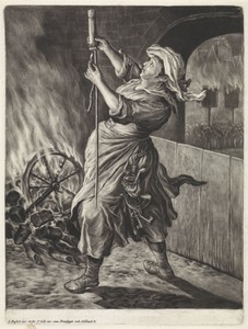 De vrouw met een vuurpijl, 1695