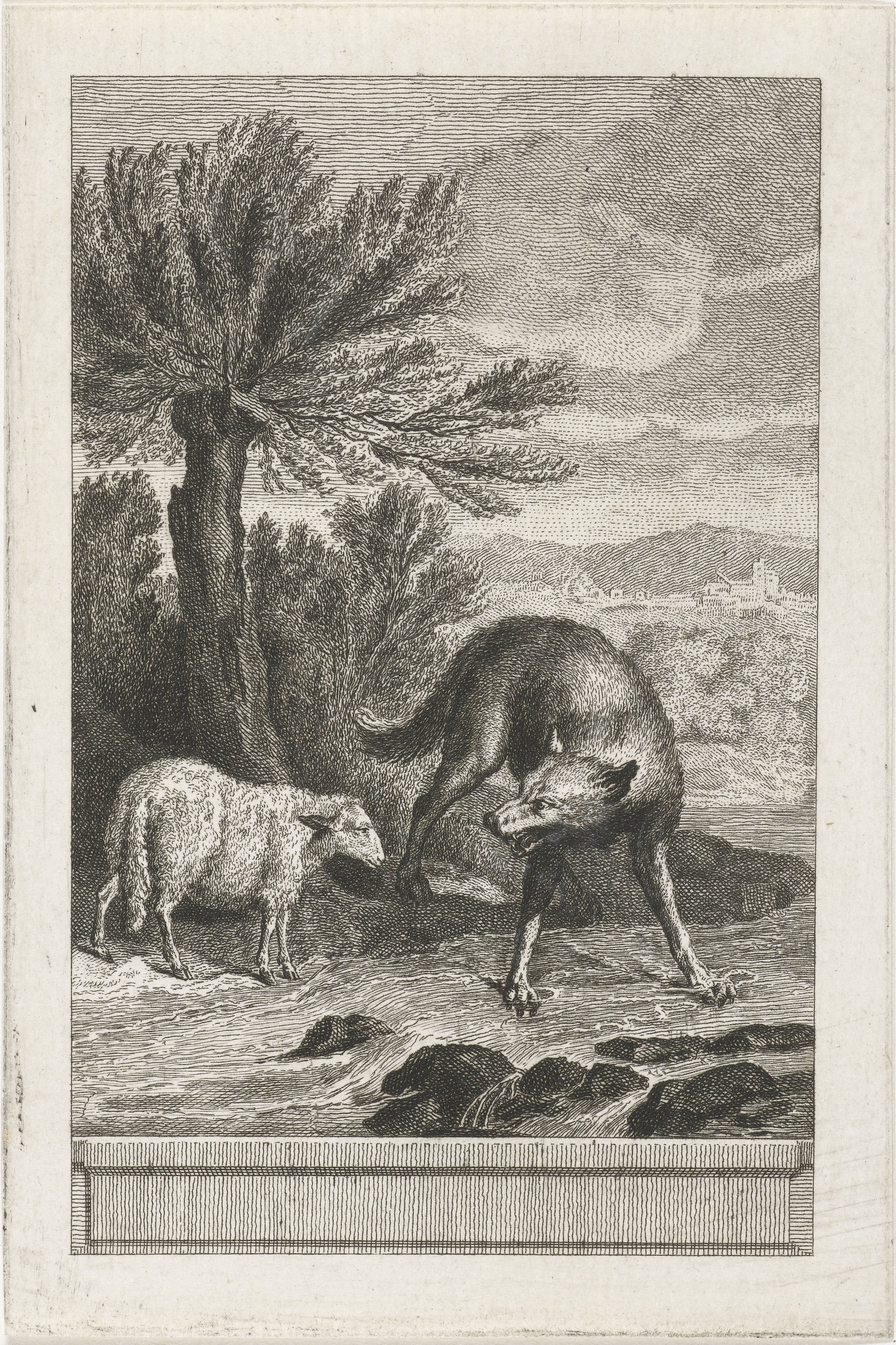 De wolf en het lam by Abraham Delfos