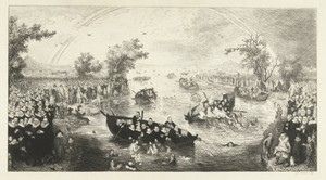 De zielenvisserij: allegorie op de ijverzucht van de verschillende religies tijdens het Twaalfjarig Bestand tussen de Nederlandse Republiek en Spanje