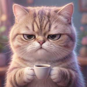 Deadpan Cat Coffee