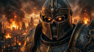 Death Knight Overlooking Ruin