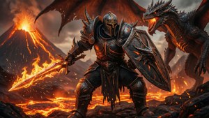Death Knight vs Dragon