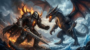 Death Knight vs Dragon