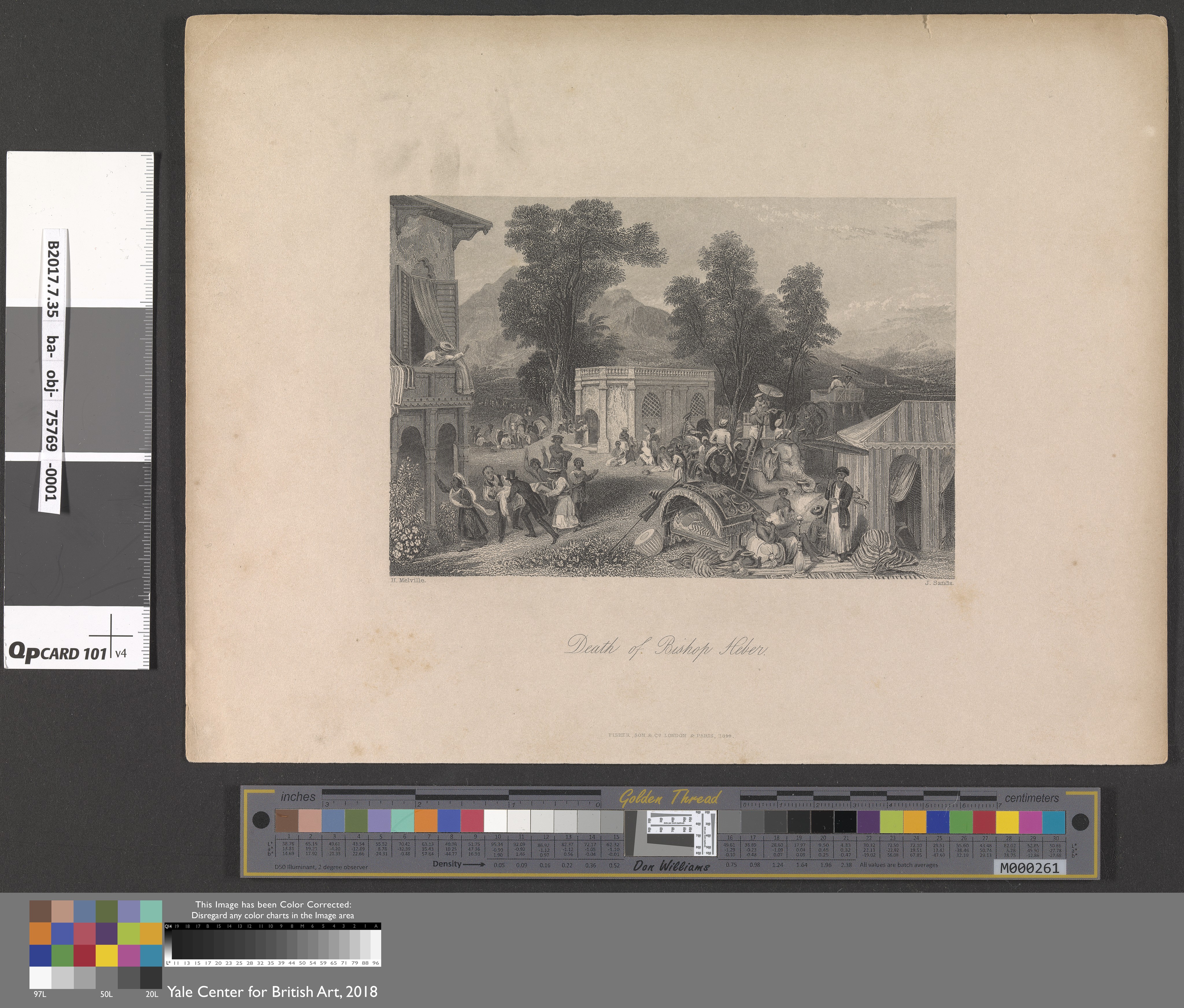 Death of Bishop Heber by James Sands, active 1813-1846
